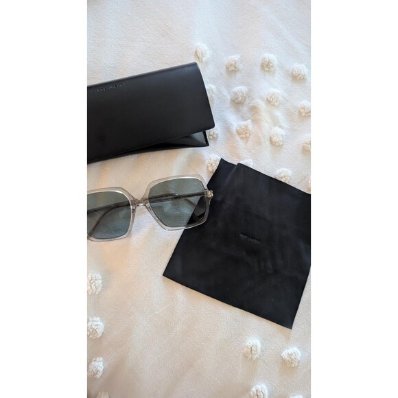YSL Saint Laurent Womens SL591 003 Beige Asian Fit Sunglasses Quiet Luxury 90s main image 6